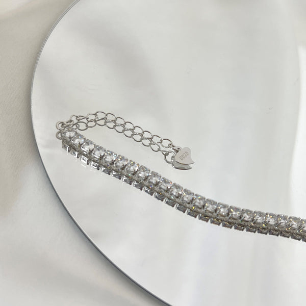 [Clover Jewelrys]Pulsera diaria de corte redondo brillante