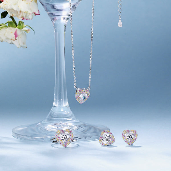 [Clover Jewelrys]Exquisito collar con forma de corazón
