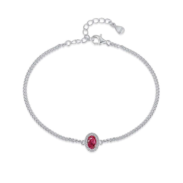 [Clover Jewelrys]Exquisita pulsera de forma ovalada