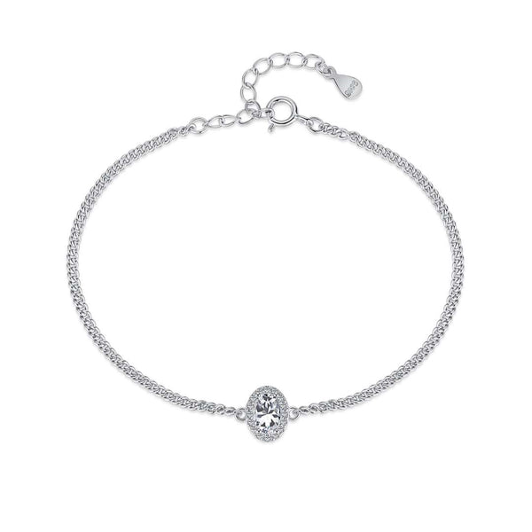 [Clover Jewelrys]Exquisita pulsera de forma ovalada