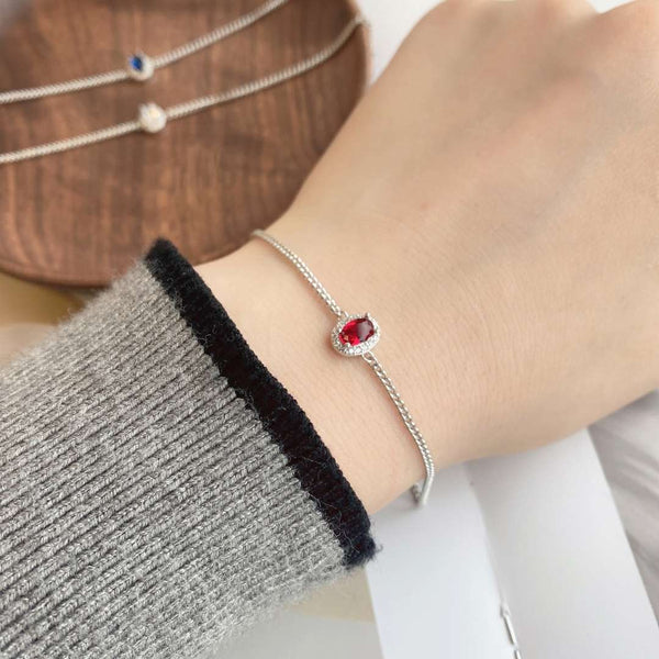 [Clover Jewelrys]Exquisita pulsera de forma ovalada