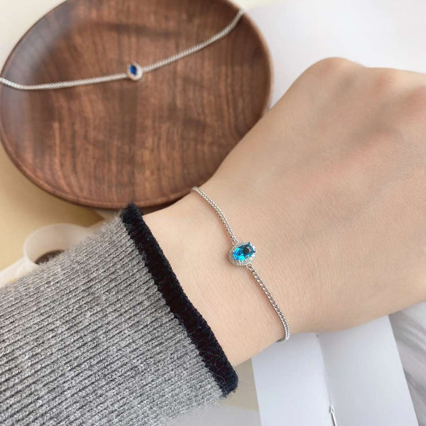 [Clover Jewelrys]Exquisita pulsera de forma ovalada