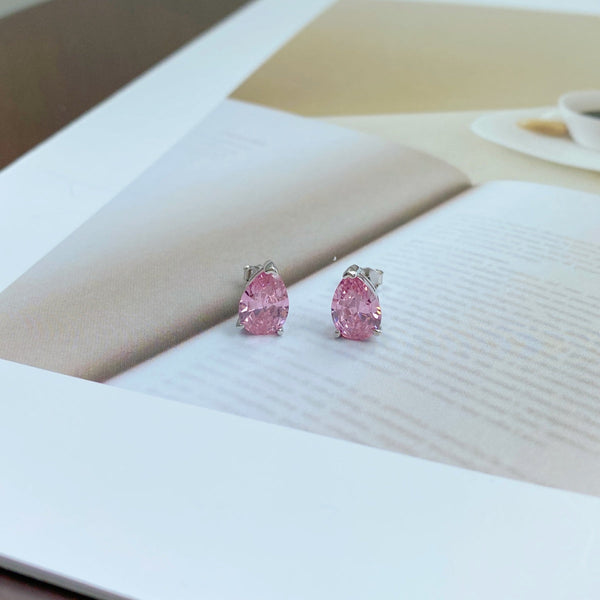 [Clover Jewelrys]Pendientes en forma de gota de agua ornamentados
