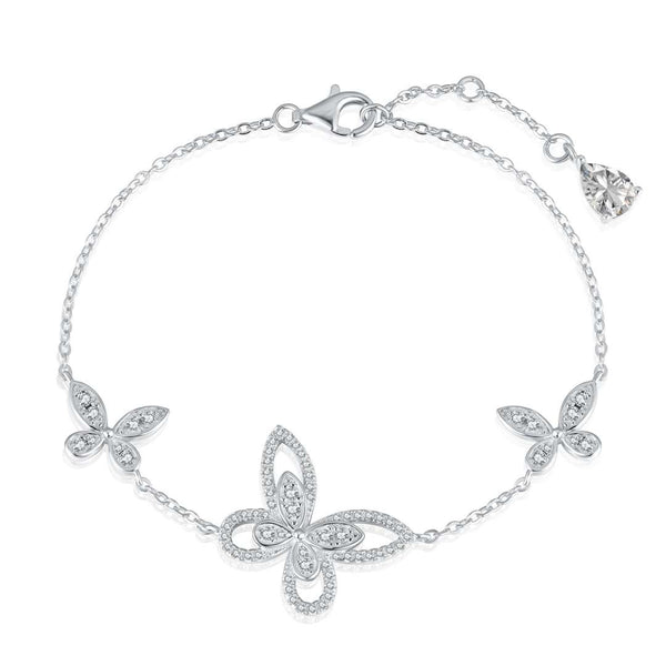 [CloverJewelrys]Pulsera de colgante mariposa delicada