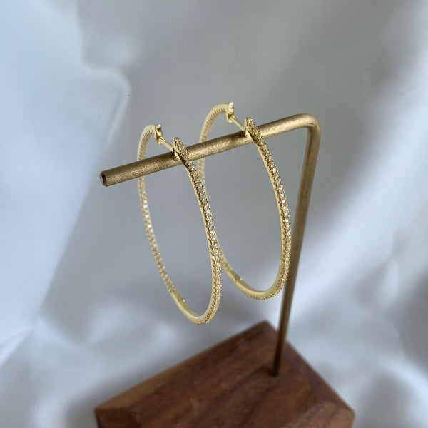 [Clover Jewelrys]Pendientes de aro grandes populares