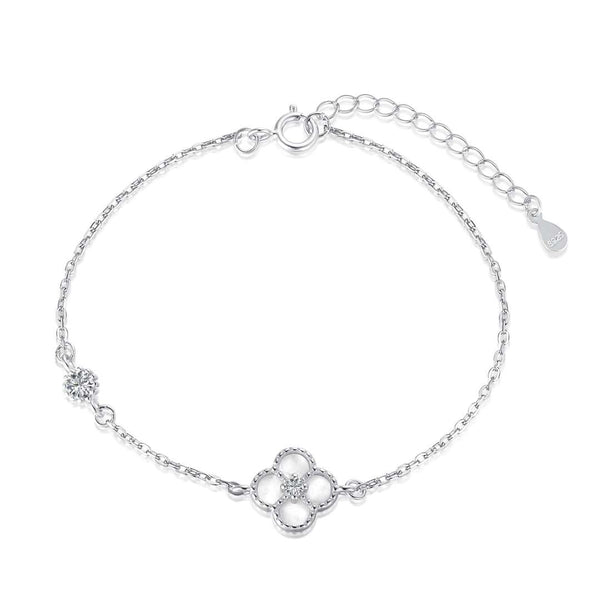 [Clover Jewelrys]Delicada pulsera de trébol de cuatro hojas