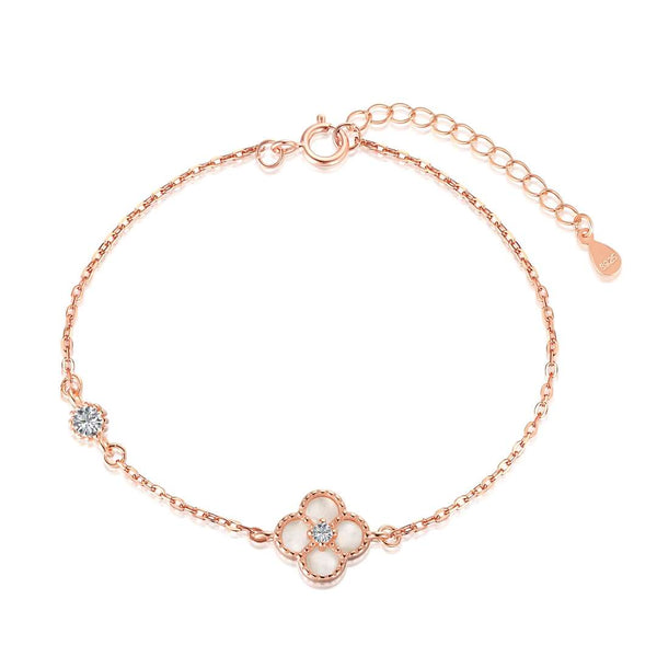 [Clover Jewelrys]Delicada pulsera de trébol de cuatro hojas