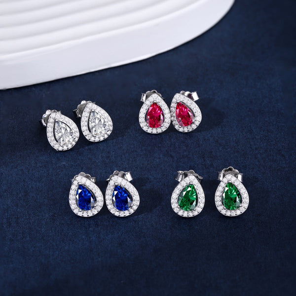 [Clover Jewelrys]Pendientes de Lujo con Forma de Gota de Agua