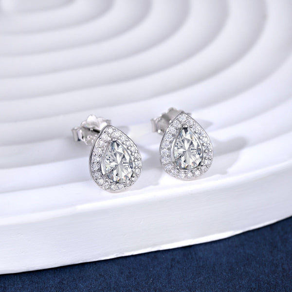 [Clover Jewelrys]Pendientes de Lujo con Forma de Gota de Agua