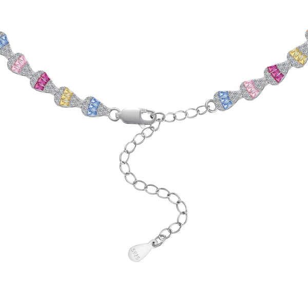 [Clover Jewelrys]Collar radiante de arcoíris de colores