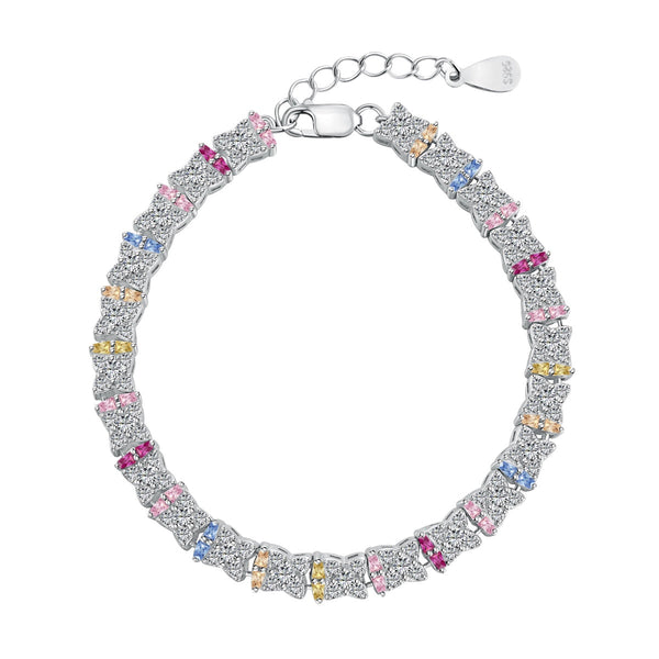 [Clover Jewelrys]Pulsera diaria única con forma de flor colorida