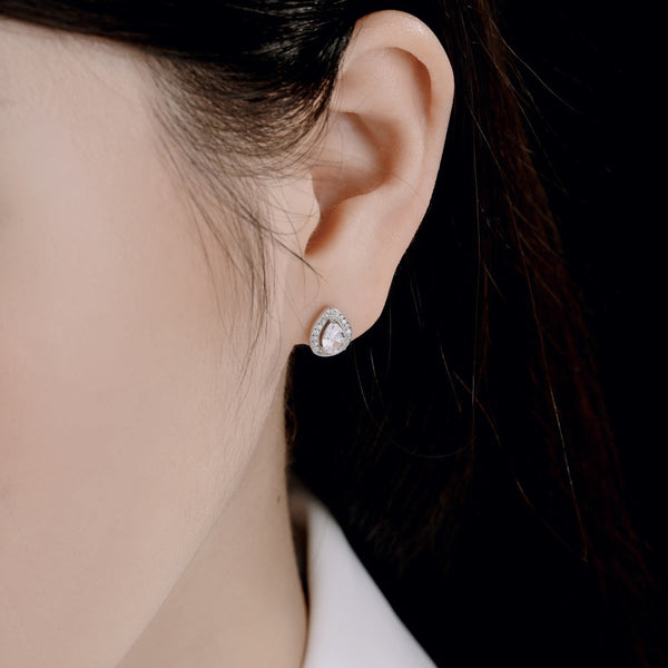 [Clover Jewelrys]Pendientes de Lujo con Forma de Gota de Agua