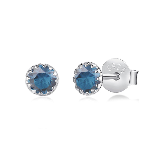 [Clover Jewelrys]Pendientes redondos brillantes y coloridos