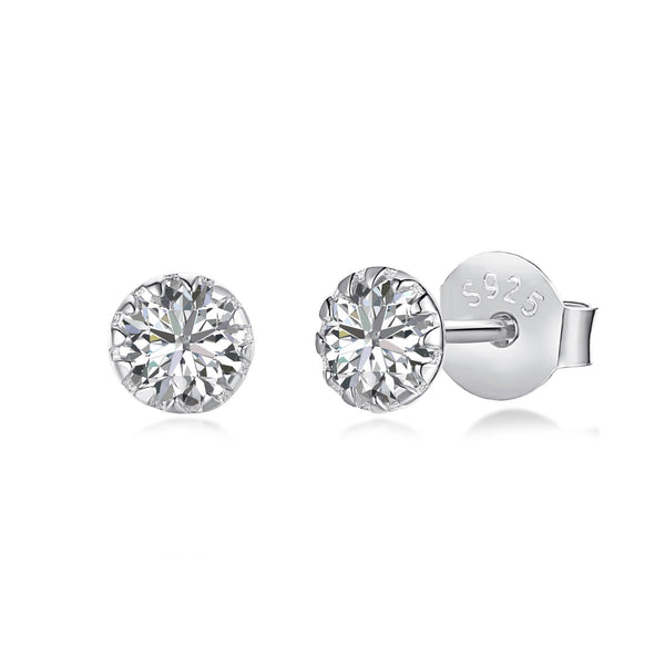 [Clover Jewelrys]Pendientes redondos brillantes y coloridos