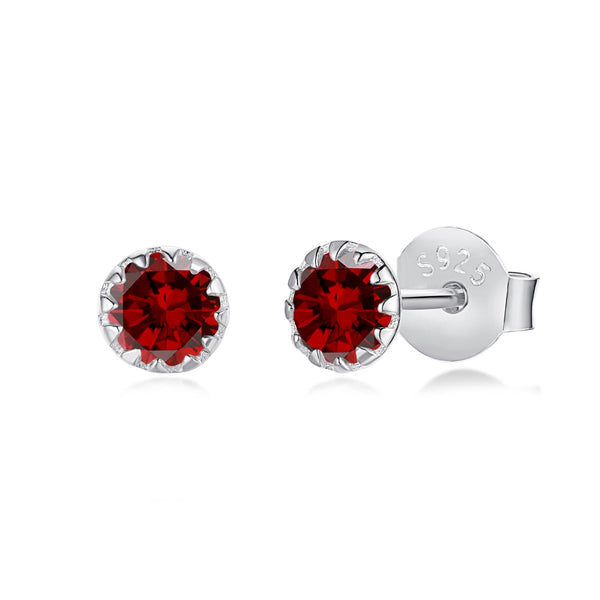 [Clover Jewelrys]Pendientes redondos brillantes y coloridos