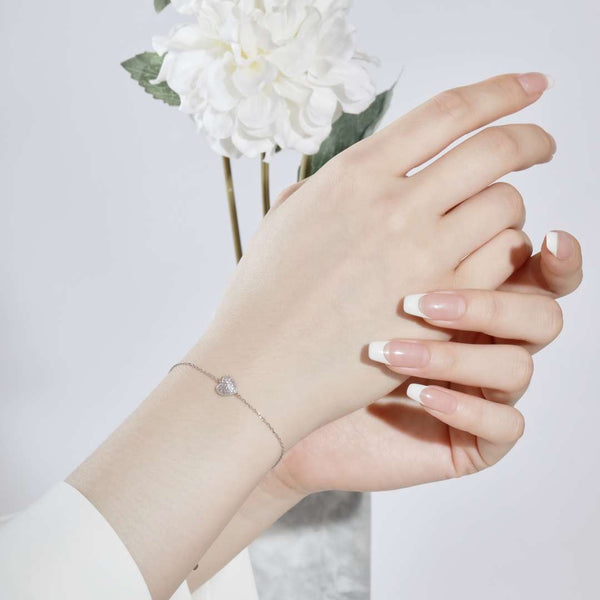 [Clover Joyas] Pulsera delicada y versátil con forma de corazón