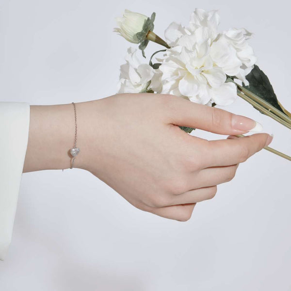 [Clover Joyas] Pulsera delicada y versátil con forma de corazón