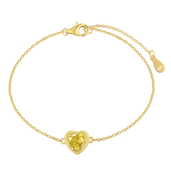 [Clover Jewelrys]Pulsera Chispeante de Corazón Romántico para Enamorados
