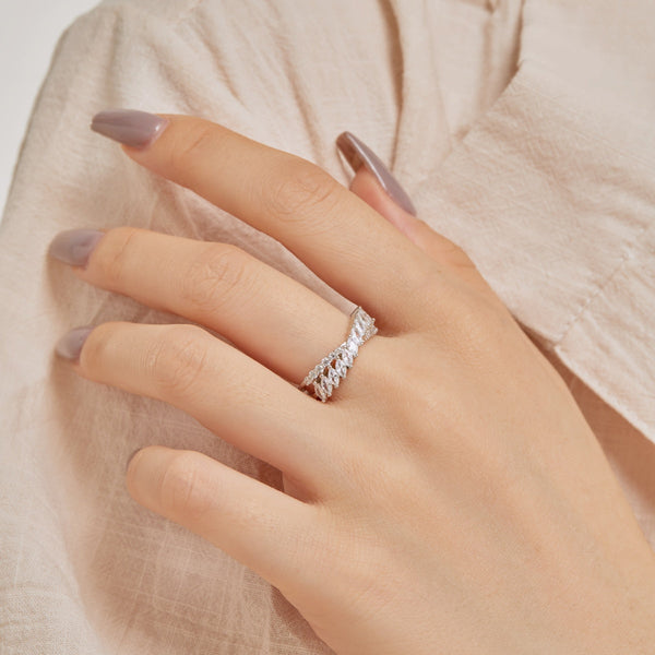 [Clover Jewelrys]Anillo diario único de corte marquesa colorido