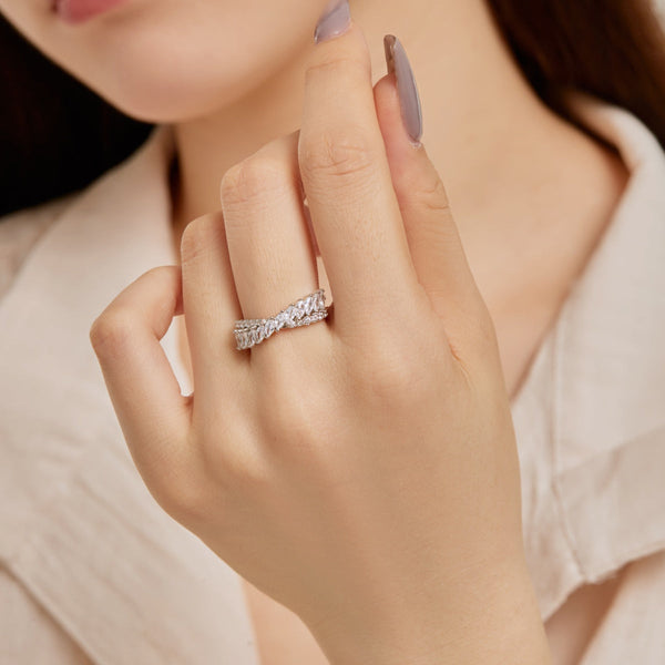 [Clover Jewelrys]Anillo diario único de corte marquesa colorido