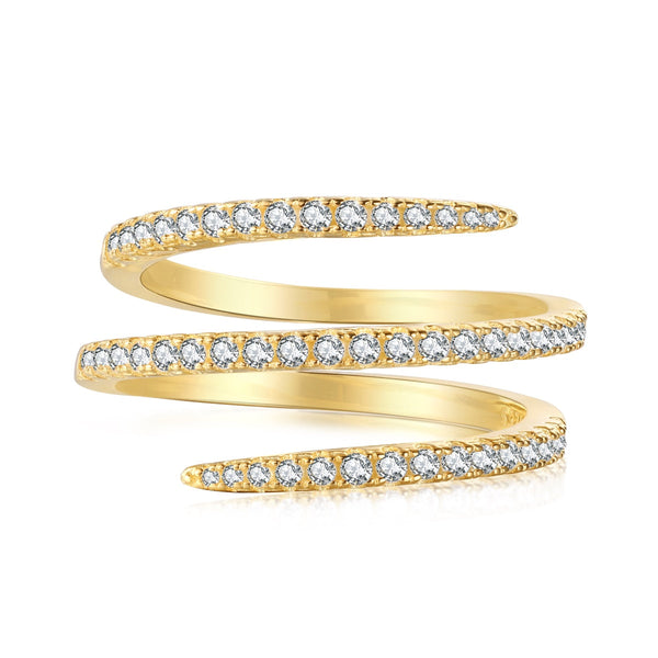 [Clover Jewelrys]Anillo Diario Entrelazado Vibrante Único