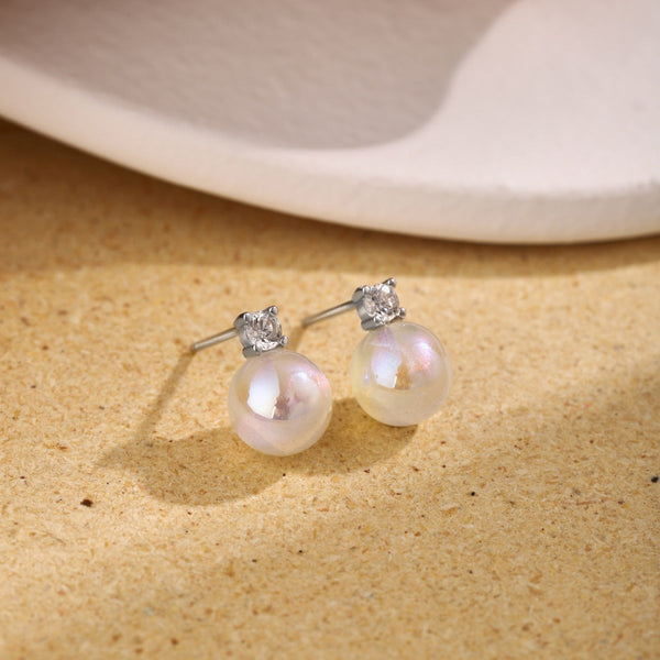 [Clover Jewelrys]Pendientes de Perlas con Sirena Sinfónica