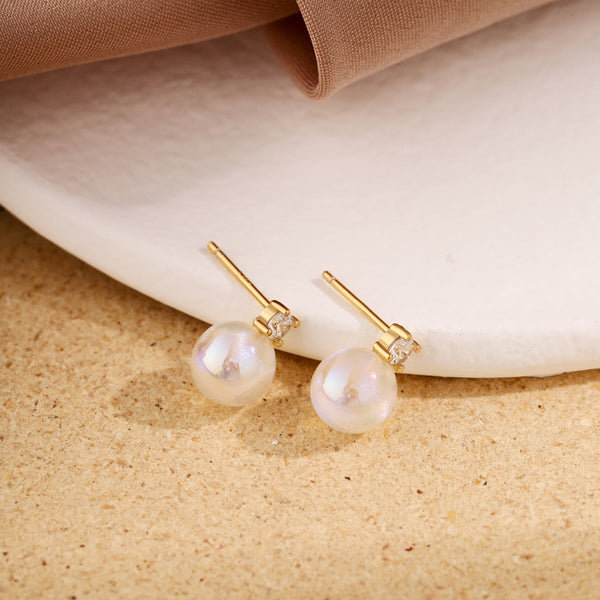 [Clover Jewelrys]Pendientes de Perlas con Sirena Sinfónica