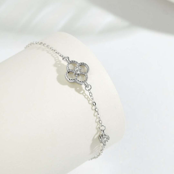 [Clover Jewelrys]Delicada pulsera de trébol de cuatro hojas