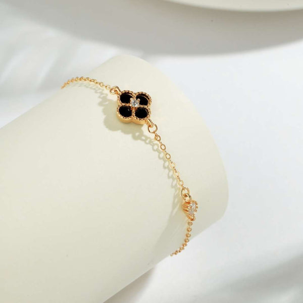 [Clover Jewelrys]Delicada pulsera de trébol de cuatro hojas