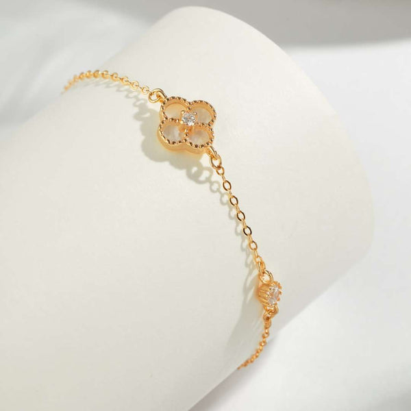 [Clover Jewelrys]Delicada pulsera de trébol de cuatro hojas