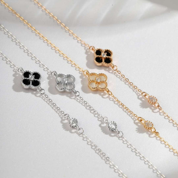 [Clover Jewelrys]Delicada pulsera de trébol de cuatro hojas