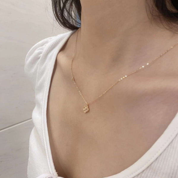 [Clover Jewelrys]Delicado Collar con Forma de Flor