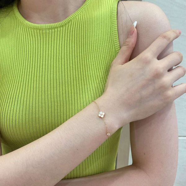 [Clover Jewelrys]Delicada pulsera de trébol de cuatro hojas