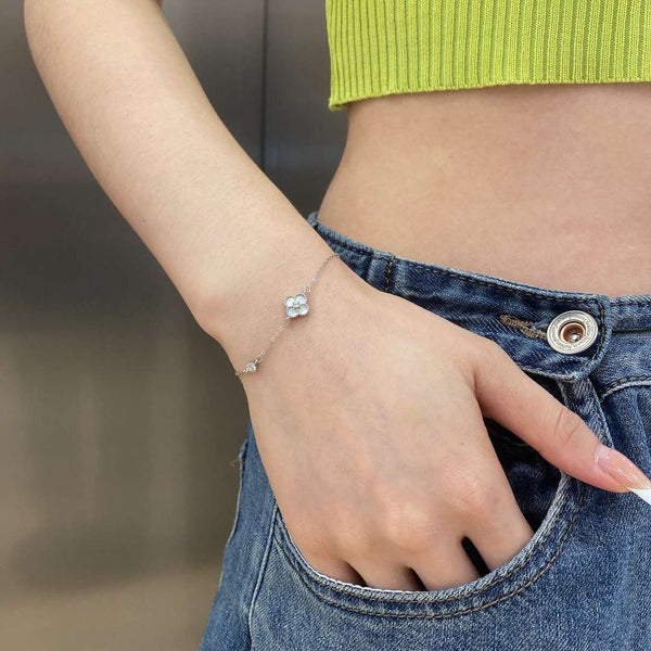 [Clover Jewelrys]Delicada pulsera de trébol de cuatro hojas