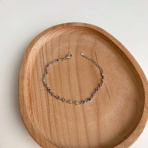 [Clover Jewelrys]Pulsera con conjunto de cuentas de colores