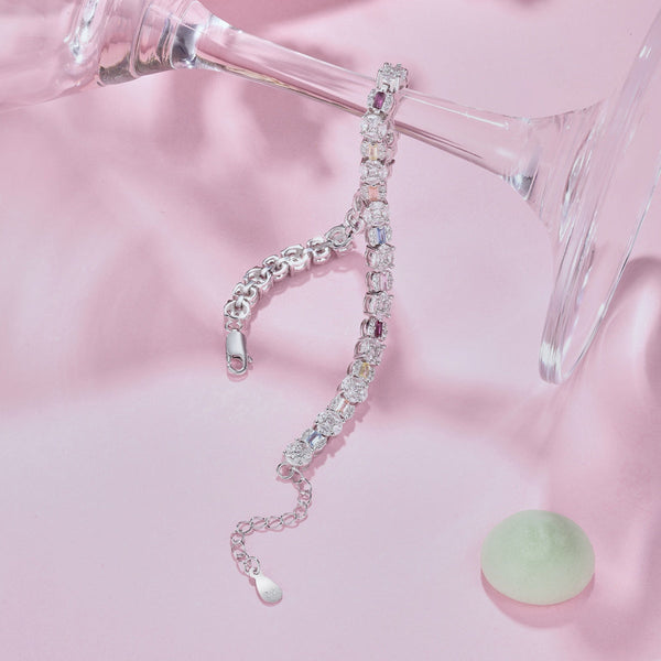 [Clover Jewelrys]Pulsera diaria radiante deslumbrante de corte múltiple