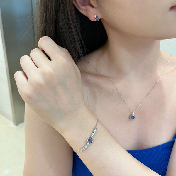 [Clover Jewelrys]Pulsera de lujo Corazón del Océano