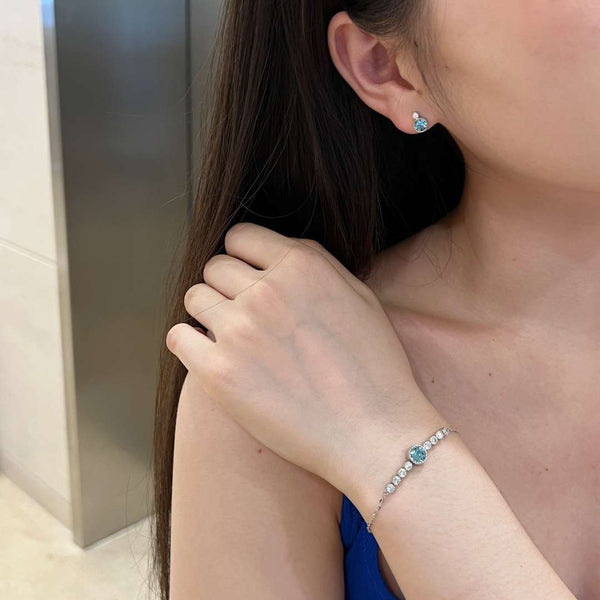 [Clover Jewelrys]Pulsera de lujo Corazón del Océano