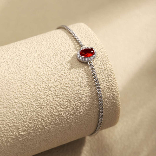[Clover Jewelrys]Exquisita pulsera de forma ovalada