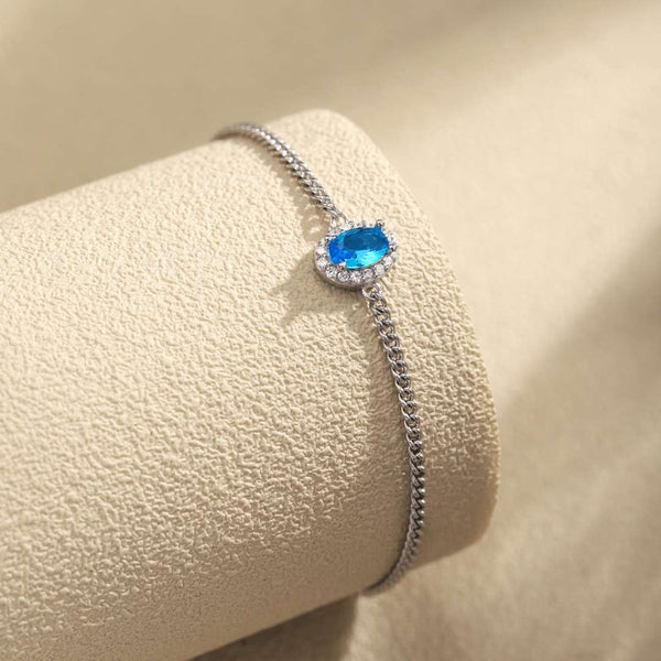 [Clover Jewelrys]Exquisita pulsera de forma ovalada