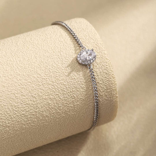 [Clover Jewelrys]Exquisita pulsera de forma ovalada