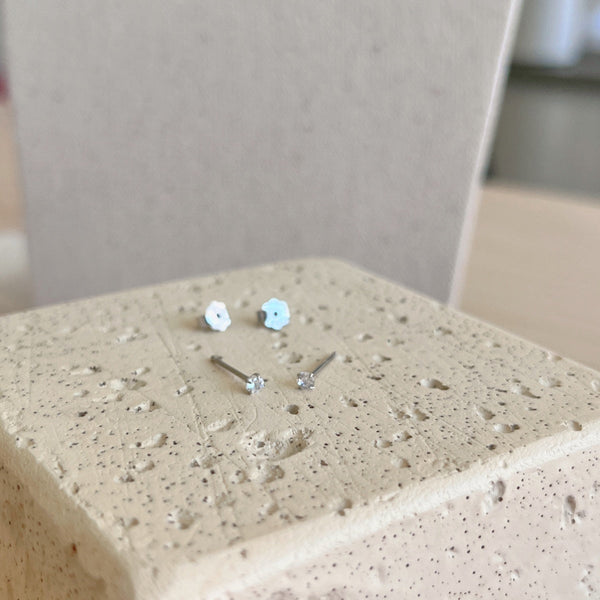 [Clover Jewelrys]Pendientes Solitario Delicados