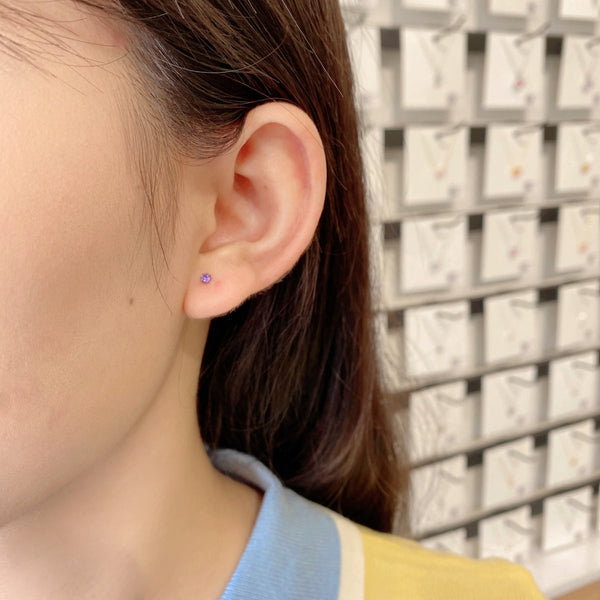 [Clover Jewelrys]Pendientes Solitario Delicados
