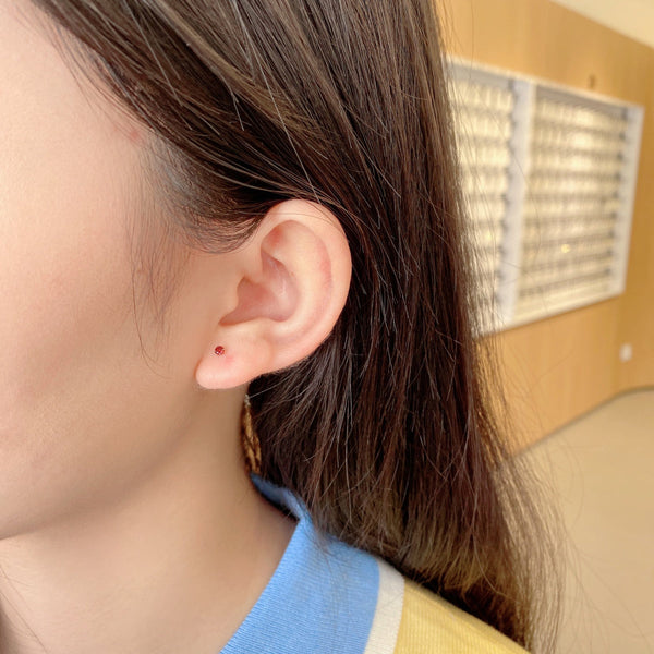 [Clover Jewelrys]Pendientes Solitario Delicados