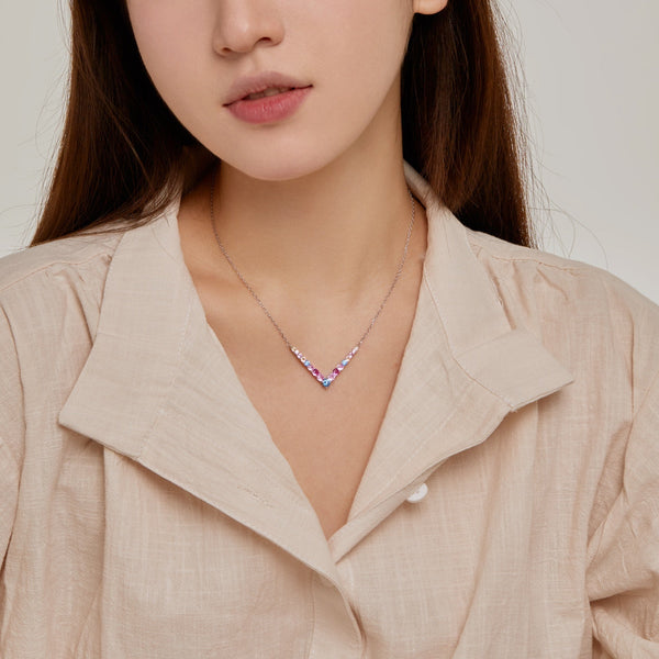 [Clover Jewelrys]Collar con Corte Redondo Adornado