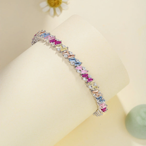 [Clover Jewelrys]Pulsera de Fiesta Multi Corte Ornada y Brillante
