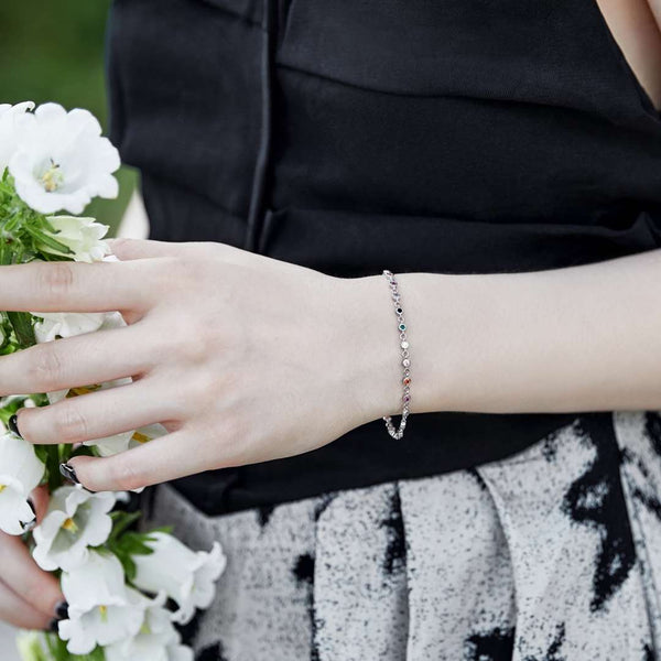 [Clover Jewelrys]Pulsera con conjunto de cuentas de colores