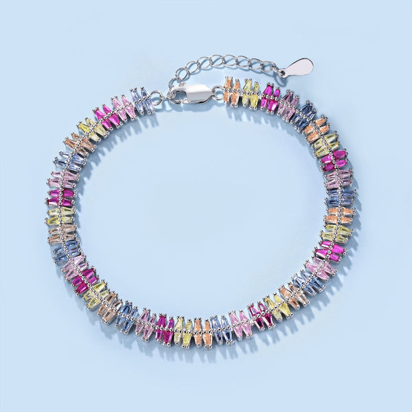 [Clover Jewelrys]Pulsera de Fiesta Multicorte Brillante y Exquisita