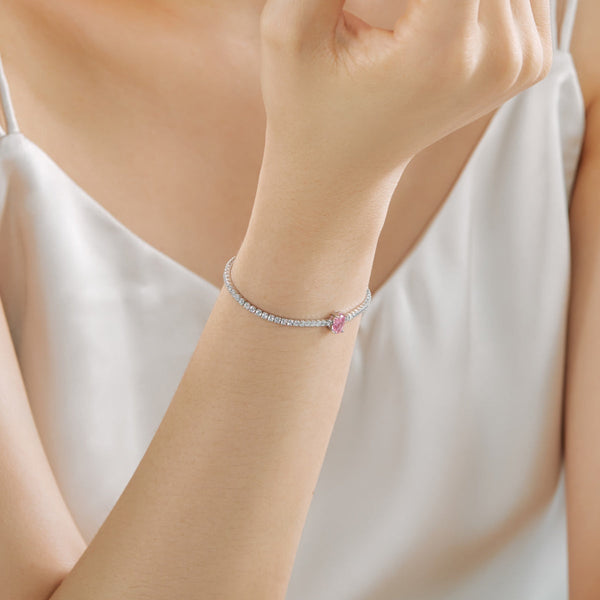 [Clover Jewelrys]0.75 Carats Exquisita Pulsera de Uso Diario con Corte Ovalado