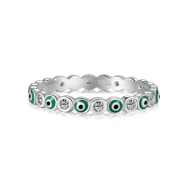 [Clover Jewelrys]Anillo diario vibrante de forma redonda brillante